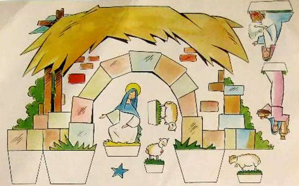 Bel�n recortable Nacimiento